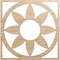 Ekena Millwork Blume Wood Fretwork Pierced Ceiling Medallion, Alder, 38"OD x 13 1/8"ID x 3/8"T CMWP38X38X0375BLAL - alternate 1